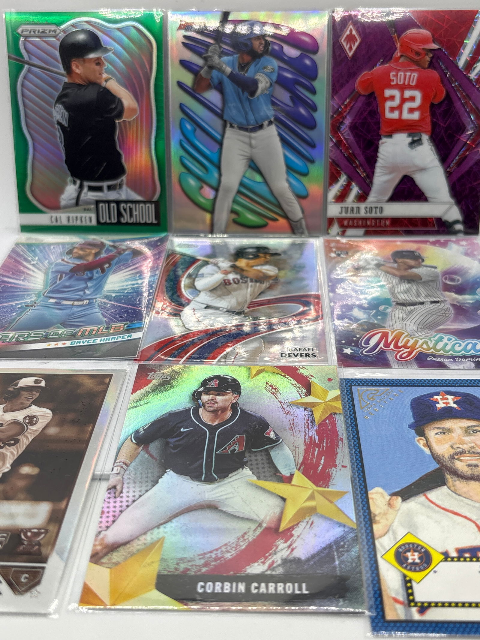 HIGH VALUE MLB SUPERSTAR 9 CARD LOT (1 of 4)