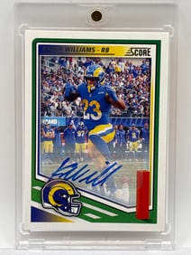 2025 PANINI SCORE KYREN WILLIAMS AUTOGRAPHED SP