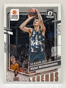 2023-24 PANINI DONRUSS EUROLEAGUE VICTOR WEMBANYAMA LEGENDS ROOKIE CARD
