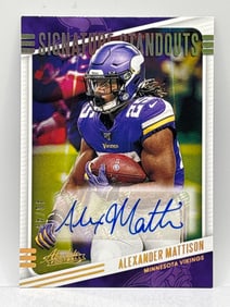 40/49!! 2020 PANINI ABSOLUTE SIGNATURES STANDOUTS ALEXANDER MATTISON AUTOGRAPHED SP