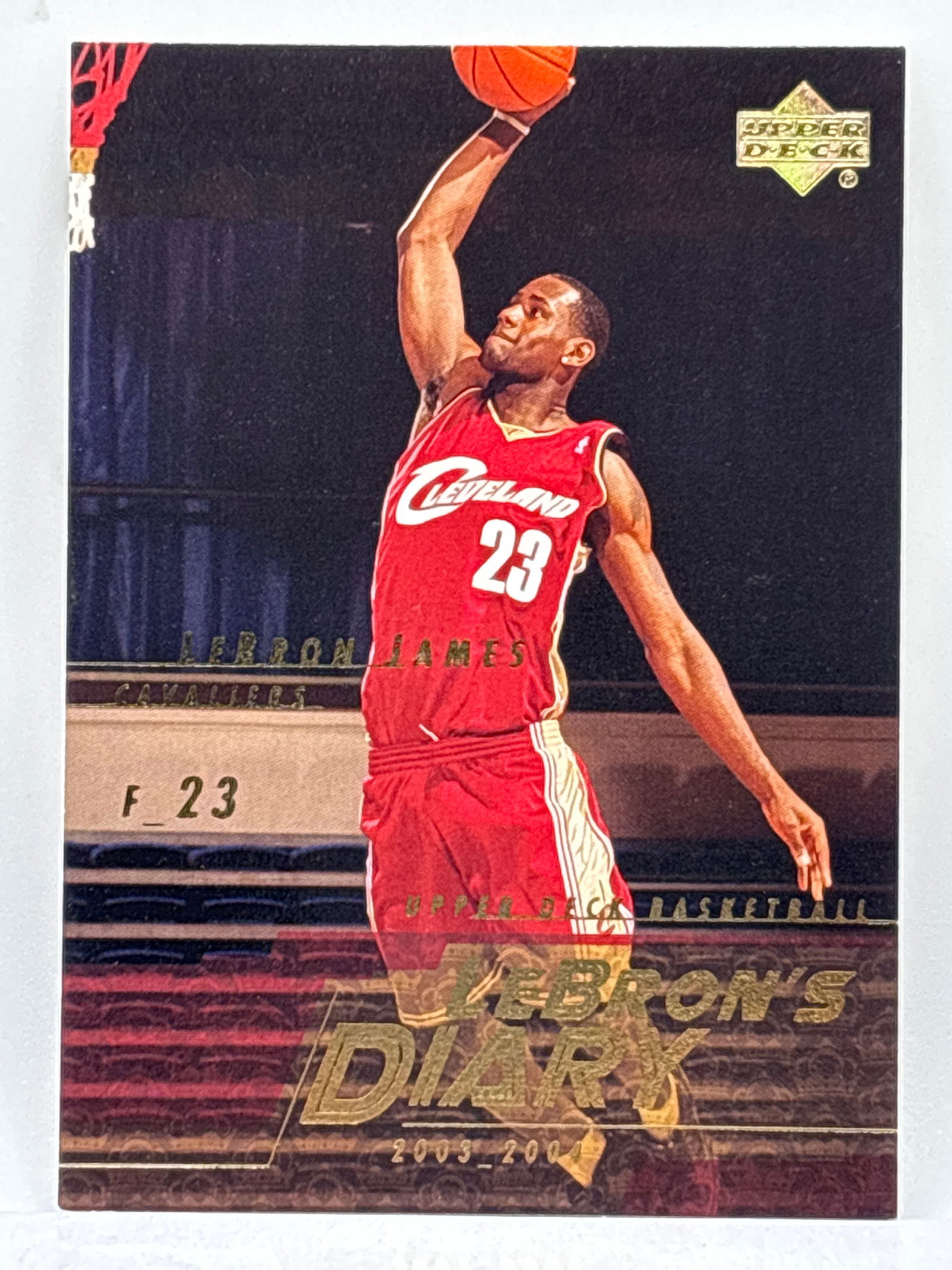 2003 UPPER DECK LEBRONS DIARY LEBRON JAMES ROOKIE CARD (1 of 6)