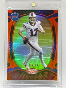 108/149!! 2021 PANINI CERTIFIED JOSH ALLEN ORANGE MIRROR
