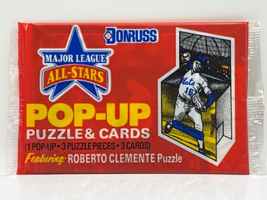 1986 MAJOR LEAGUE ALL-STAR DONRUSS POP-UP PACK