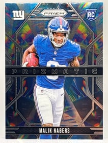 2024 PANINI PRIZM MALIK NABERS PRIZMATIC ROOKIE CARD