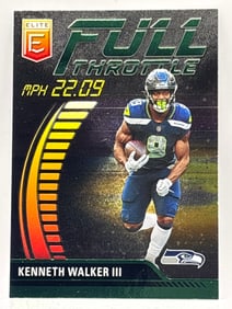 2023 PANINI DONRUSS ELITE KENNETH WALKER III FULL THROTTLE INSERT