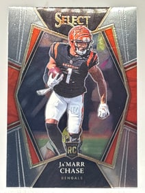 2021 PANINI SELECT JA’MARR CHASE PREMIER LEVEL ROOKIE CARD