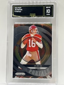 2024 PANINI PRIZM JOE MONTANA PORTALS GRADED GEM MINT 10