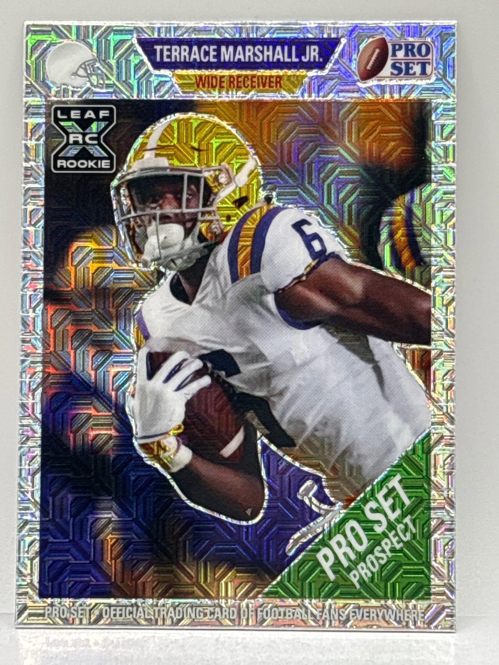 EXTREMELY RARE 7/7!! 2021 LEAF PRO SET PROSPECT TERRACE MARSHALL JR SILVER MOJO ROOKIE CARD (1 of 5)