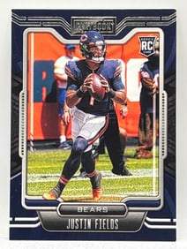 2021 PANINI PLAYBOOK JUSTIN FIELDS ROOKIE CARD