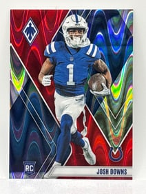 47/199!! 2023 PANINI PHOENIX JOSH DOWNS RED SEISMIC ROOKIE CARD