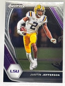 2021 PANINI PRIZM DRAFT PICKS JUSTIN JEFFERSON ROOKIE CARD