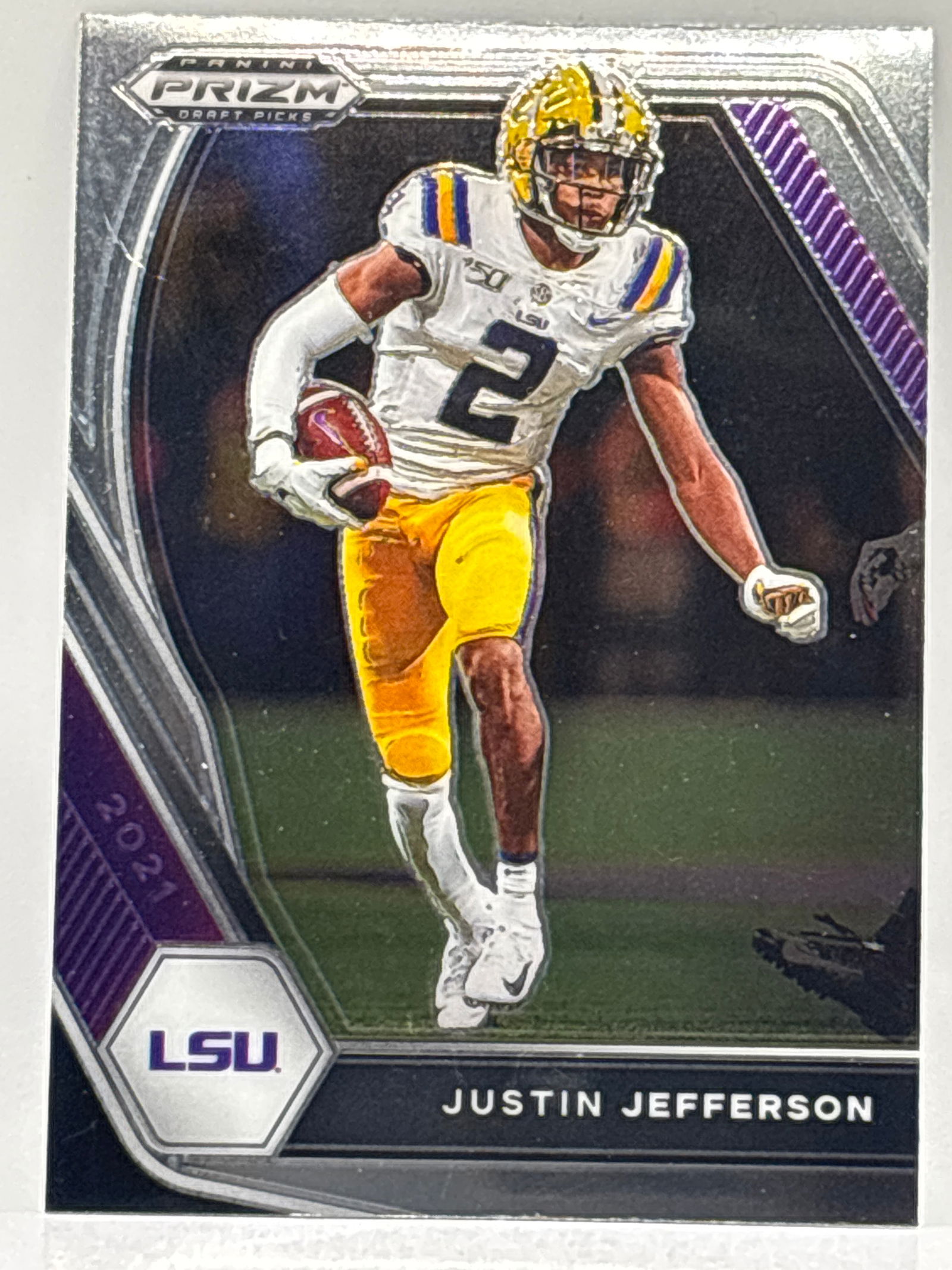 2021 PANINI PRIZM DRAFT PICKS JUSTIN JEFFERSON ROOKIE CARD (1 of 2)