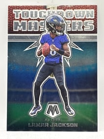 2022 PANINI MOSAIC LAMAR JACKSON TOUCHDOWN MASTERS INSERT