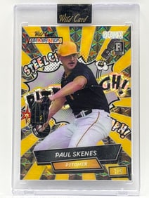 1/3!! 2024 WC ALUMINATION PAUL SKENES COMIX STEEL CITY YELLOW POWER ROOKIE CARD