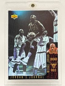 1996 UPPER DECK COLLECTORS CHOICE JORDANS JOURNAL MICHAEL JORDAN HOLOGRAM INSERT