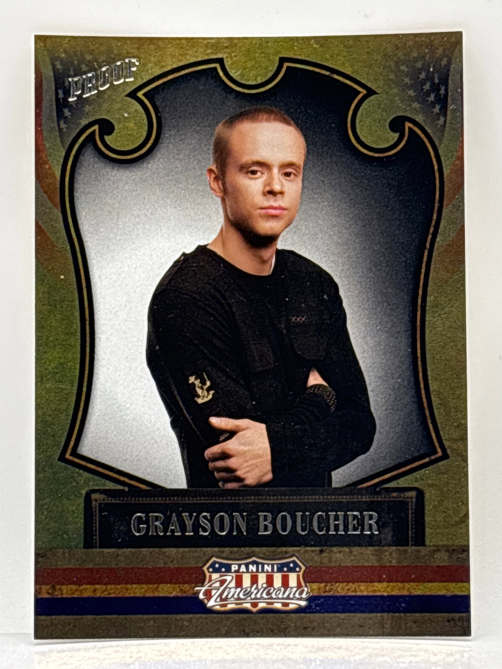 RARE! 74/100!! 2011 PANINI AMERICANA GRAYSON BOUCHER THE PROFESSOR PROOF: 74/100!! 2011 PANINI AMERICANA GRAYSON BOUCHER THE PROFESSOR PROOF