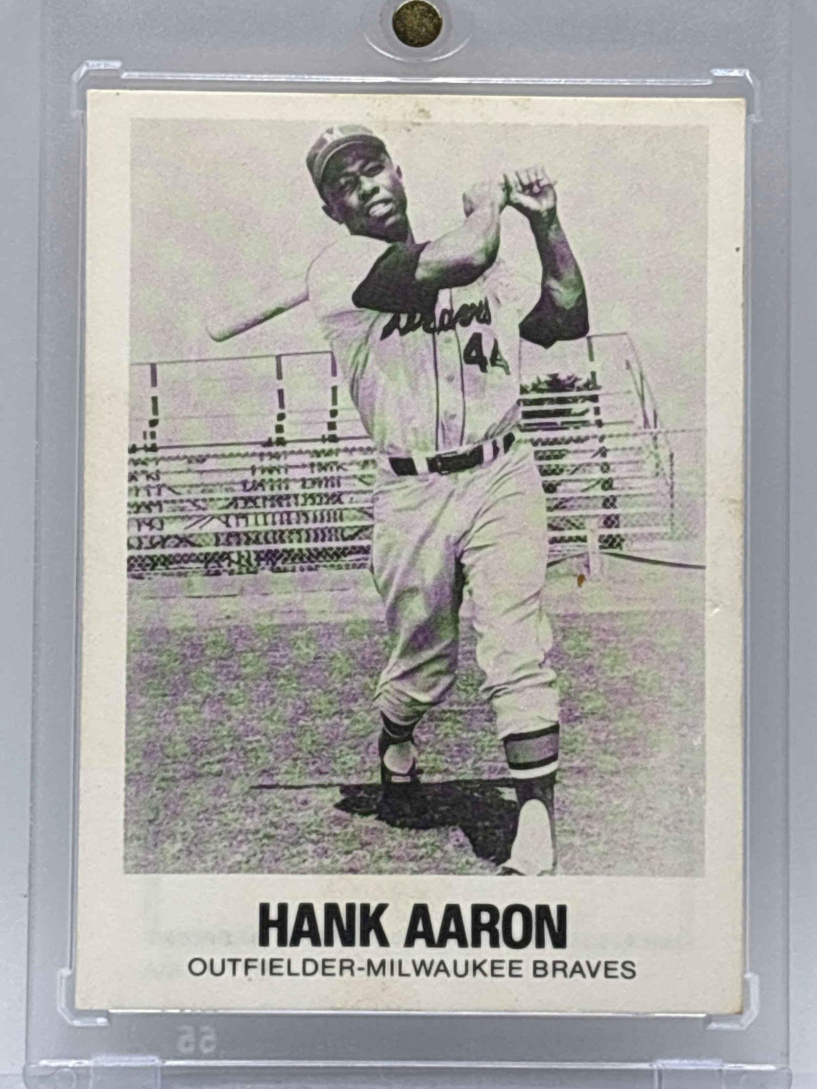 AUTHENTIC 1977 TCMA #44 HANK AARON: AUTHENTIC 1977 TCMA #44 HANK AARON