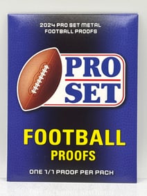 GUARANTEED 1/1!!  2024 PRO SET METAL FOOTBALL PROOFS PACK