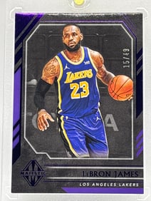 15/49!! 2020-21 PANINI CHRONICLES MAJESTIC LEBRON JAMES PURPLE FOIL