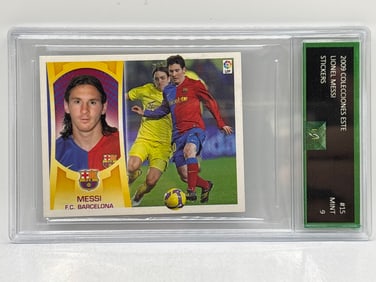 RARE 2009 COLECCIONES ESTE LIONEL MESSI LIGABBVA FC BARCELONA MINT 9