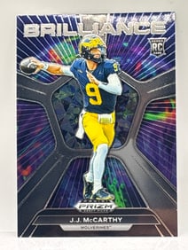2024 PANINI PRIZM DRAFT PICKS JJ MCCARTHY BRILLIANCE ROOKIE CARD