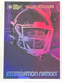 2022 SKYBOX METAL UNIVERSE CALEB WILLIAMS INTIMIDATION NATION INSERT ROOKIE CARD