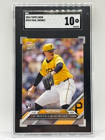 2024 TOPPS NOW PAUL SKENES ROOKIE CARD GRADED SGC GEM MINT 10