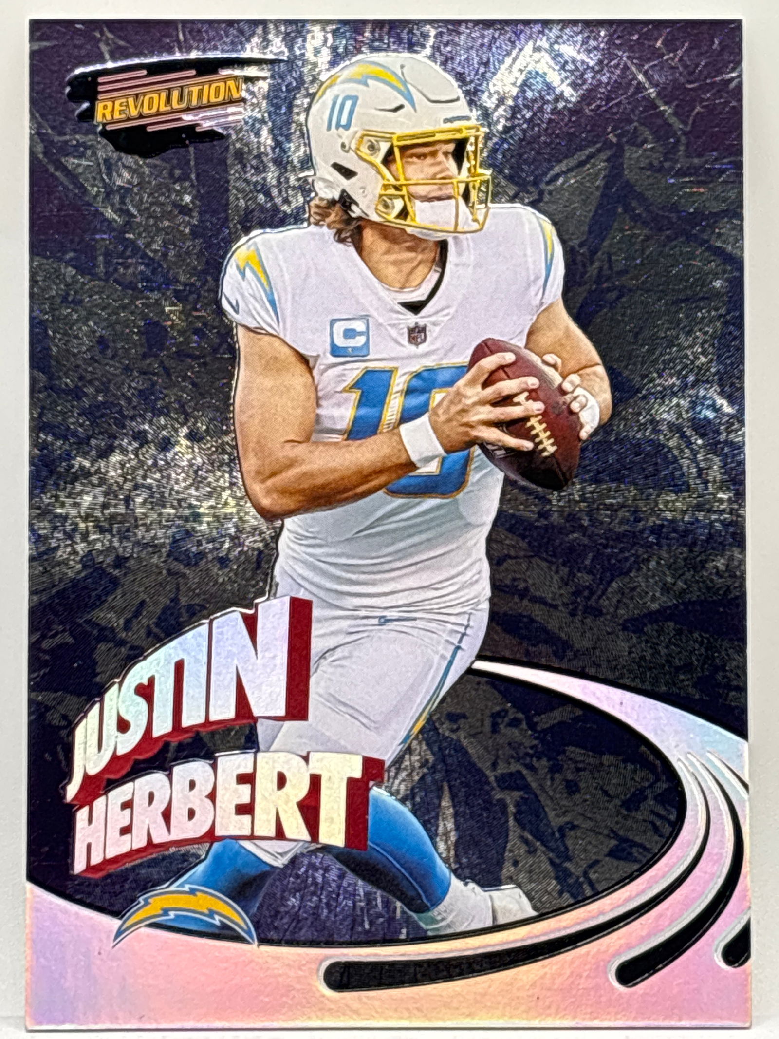 2022 PANINI ZENITH JUSTIN HERBERT REVOLUTION INSERT: 2022 PANINI ZENITH JUSTIN HERBERT REVOLUTION INSERT