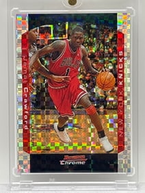 $$$ SUPER RARE 130/150!! 2004 BOWMAN CHROME JAMAL CRAWFORD XFRACTOR