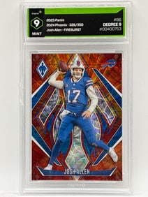 326/350!! 2024 PANINI PHOENIX JOSH ALLEN SCOPE FIREBURST SP GRADED MINT 9