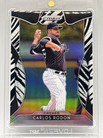 80/99!! 2019 PANINI PRIZM CARLOS RODON ZEBRA PRIZM HOLO