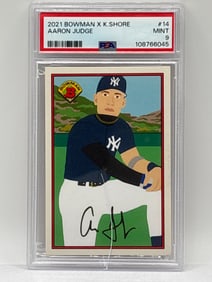 2021 BOWMAN X K. SHORE AARON JUDGE GRADED PSA MINT 9