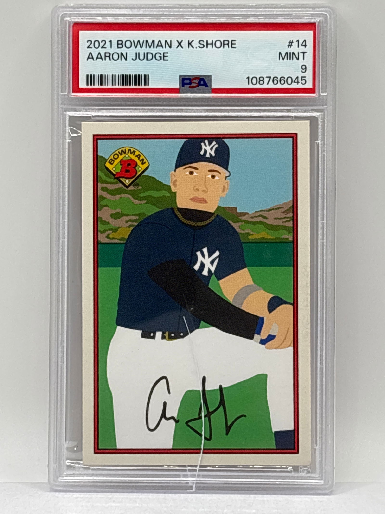 2021 BOWMAN X K. SHORE AARON JUDGE GRADED PSA MINT 9 (1 of 3)