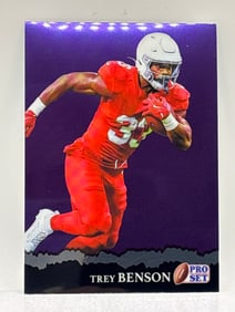 RARE 15/15!! 2025 LEAF PRO SET RETRO TREY BENSON PURPLE PRIZMATIC