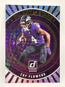 CASE HIT!! 2024 PANINI DONRUSS ZAY FLOWERS GALAXY OF STARS