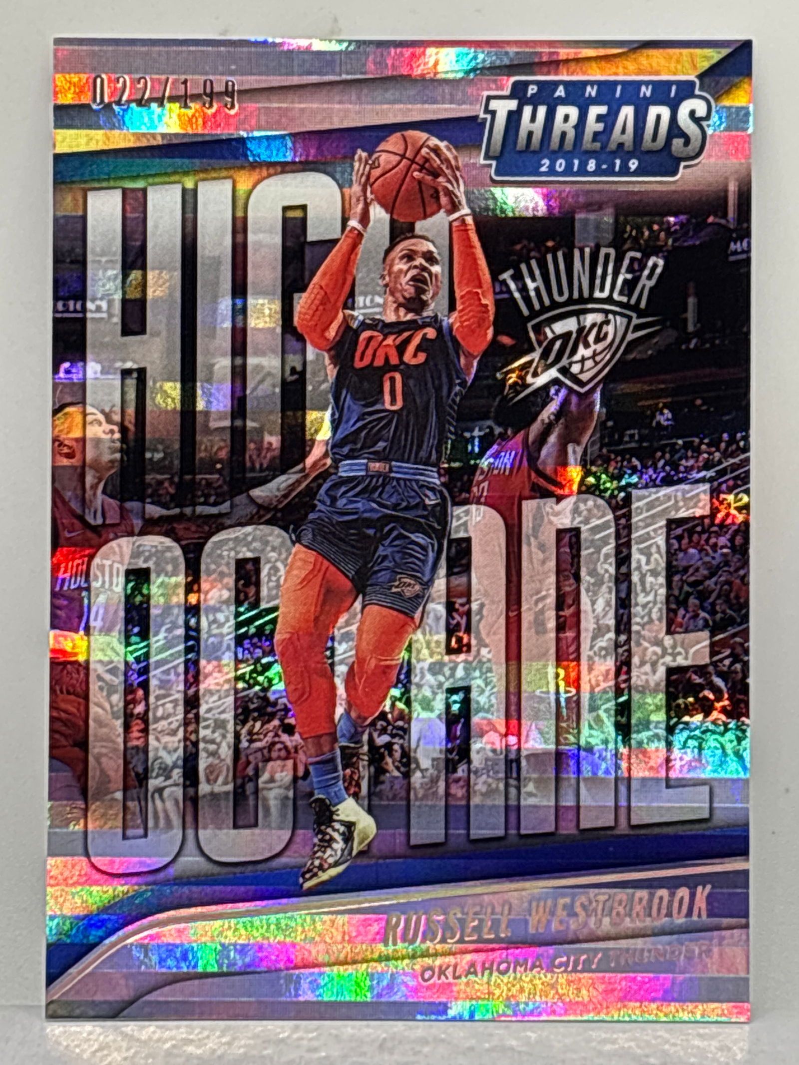 22/199!! 2018-19 PANINI THREADS RUSSELL WESTBROOK HIGH OCTANE HOLO SP (1 of 4)