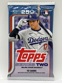 HOBBY BOX 2025 TOPPS SERIES TWO MLB HOBBY BOX 12 CARD PACK
