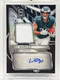 80/99!! 2024 PANINI SPECTRA ASPIRING PATCH AUTOS WILL SHIPLEY RPA BLACK PRIZM HOLO