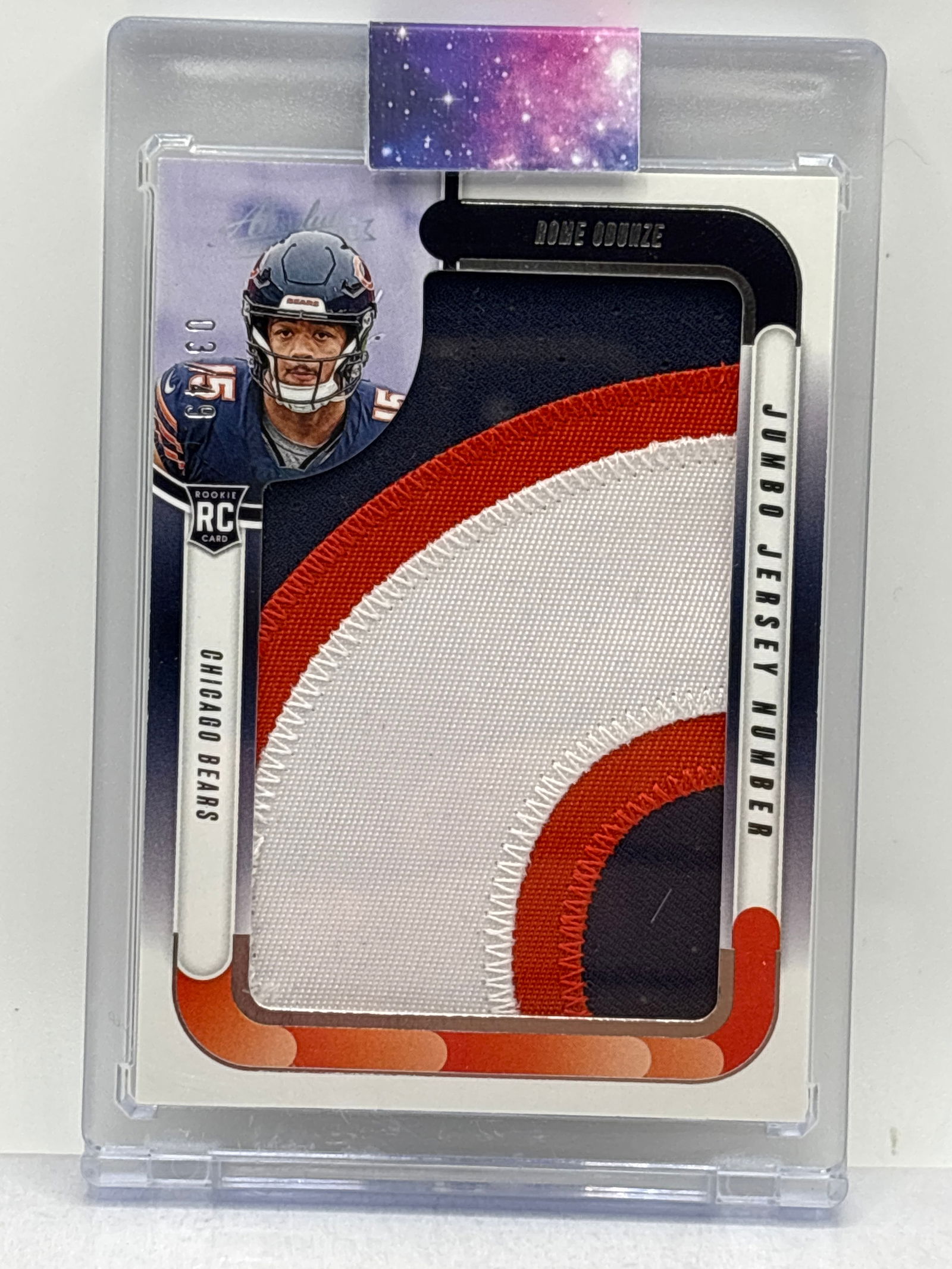 RARE 3/49!! 2024 PANINI ABSOLUTE JUMBO JERSEY NUMBER ROME ODUNZE AUTHENTIC MEMORABILIA ROOKIE PATCH (1 of 3)