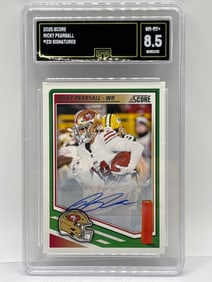 2025 PANINI SCORE RICKY PEARSALL AUTO GRADED GMA NM-MT+ 8.5