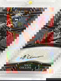 31/75!! 2022 PANINI SELECT SIGNATURES NICO COLLINS AUTOGRAPHED ROOKIE CARD