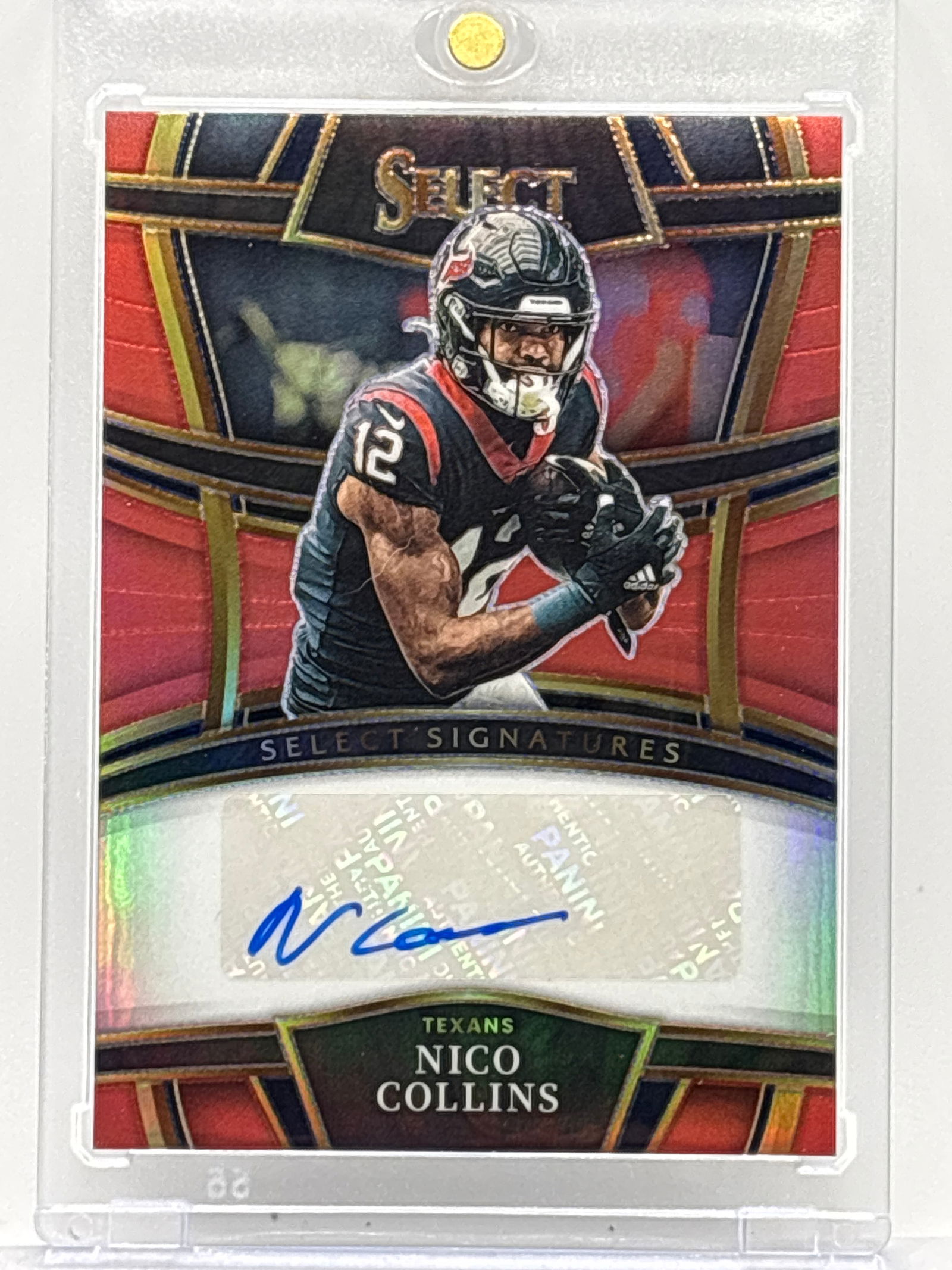 31/75!! 2022 PANINI SELECT SIGNATURES NICO COLLINS AUTOGRAPHED ROOKIE CARD (1 of 3)