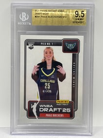 1/67412! 2025 PANINI INSTANT WNBA DRAFT NIGHT PAIGE BUEKERS ROOKIE CARD GRADED BECKETT GEM MINT 9.5