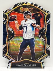 CASE HIT!! 2020 PANINI SELECT CONCOURSE RYAN TANNEHILL DIE-CUT ZEBRA PRIZM HOLO SSP