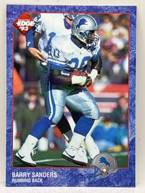 PROTOTYPE 1993 COLLECTORS EDGE BARRY SANDERS S# 012207 PROTO 6