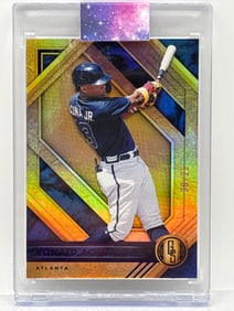 RARE 8/25!! 2021 PANINI CHRONICLES GOLD STANDARD RONALD ACUNA JR