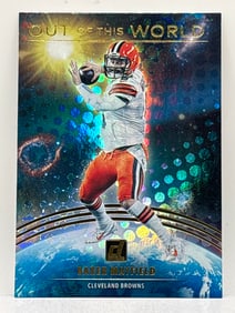 2021 PANINI DONRUSS BAKER MAYFIELD OUT OF THIS WORLD SSP