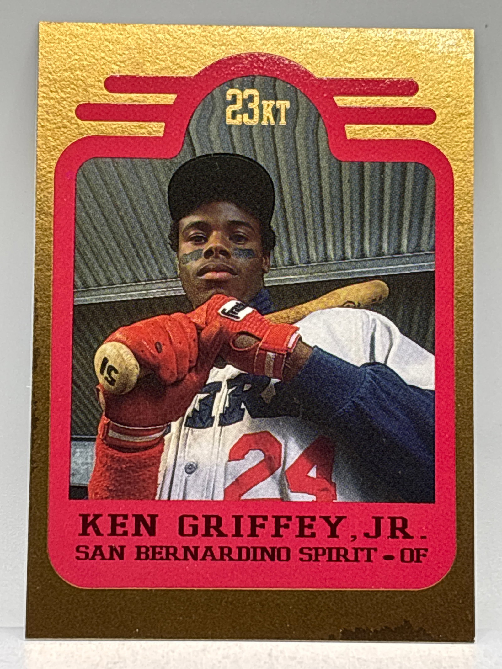 LIMITED EDITION 1991 BLEACHERS KEN GRIFFEY JR GOLD 23KT SET 3 OF 3 NUMBERED 2663 OF 10,000: THE HOBBY BOX