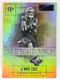 2022 PANINI PLAYBOOK JA’MARR CHASE SKETCHBOOKS