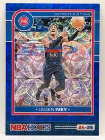 23/99!!! 2024-25 PANINI NBA HOOPS JADEN IVEY BLUE SCOPE PRIZM HOLO
